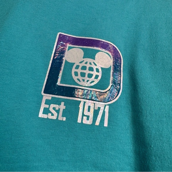 NWT Walt Disney World Spirit Jersey Iridescent Adult Size Large Teal Purple C16 - Picture 15 of 15